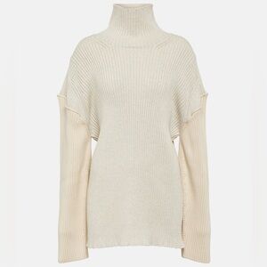 NWT The Row Dua rib-knit cotton and cashmere sweater